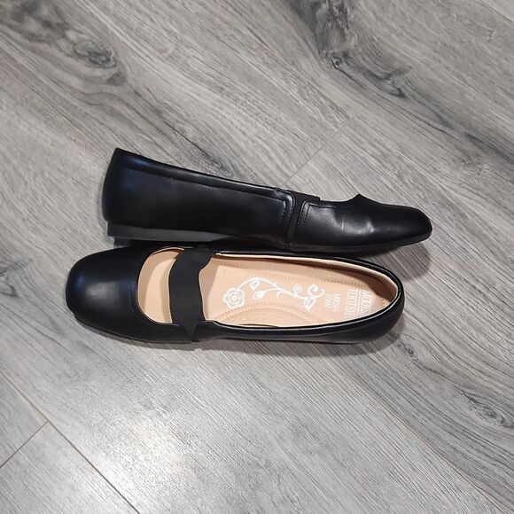 EUC Mootsies Tootsies Black SQ Toe Ballet Flats - Picture 4 of 4